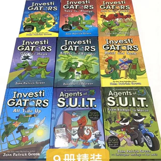 ปกแข็ง InvestiGators 1-9 Full Color English Comic Book Hardcover Investi Gators By John Patrick Green