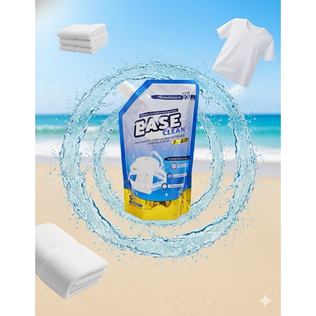 ease clean น้ำยาซักผ้ากลิ่นโอเชี่ยนบลู