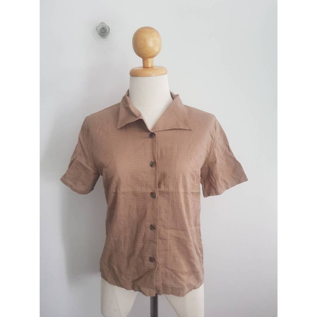 BRB-010เสื้อผ้าคอตตอนลายตาราง Grace 36/21