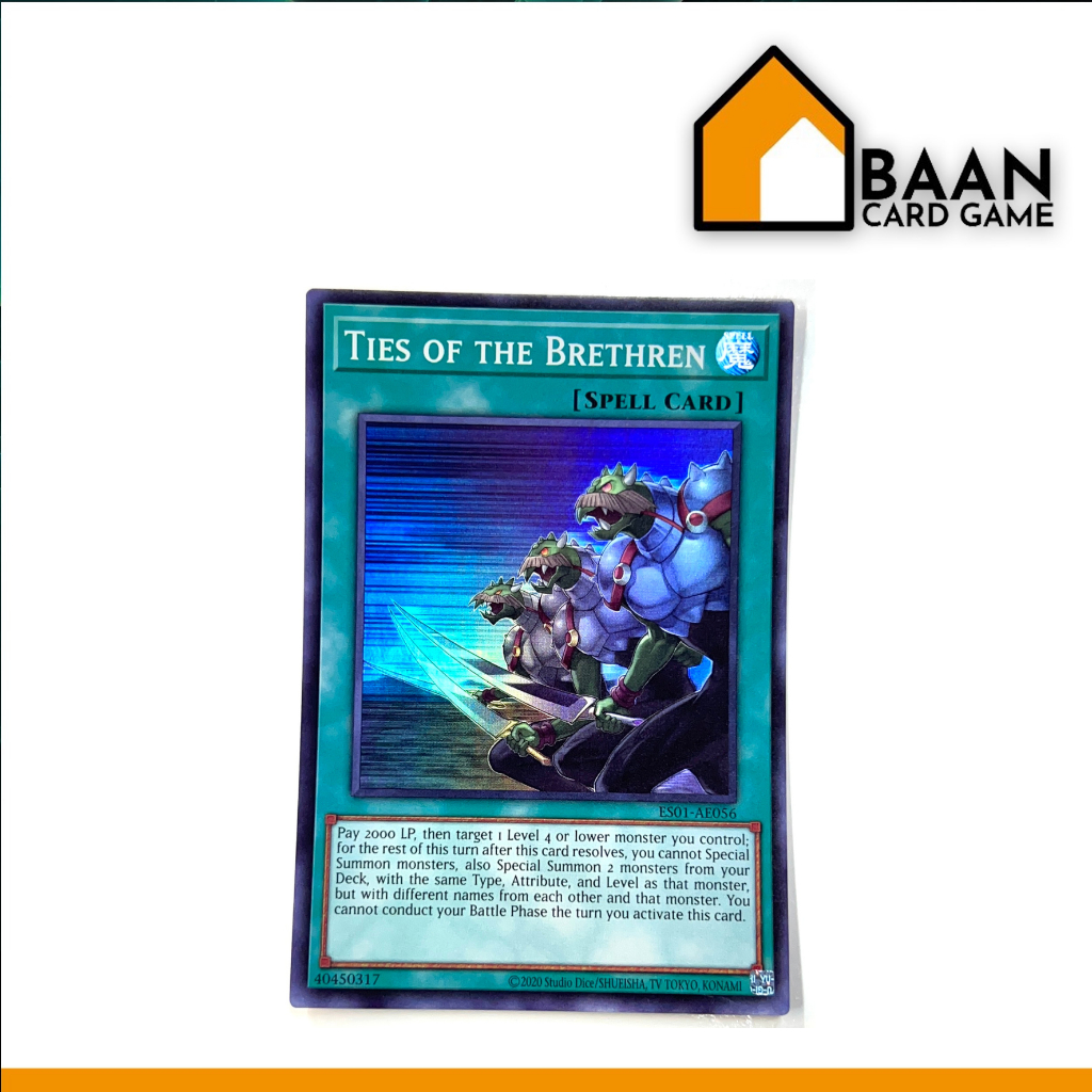 ES01-AE056 : Ties of the Brethren [Super Rare] (Yu-Gi-Oh! Asia English) Official Card Game