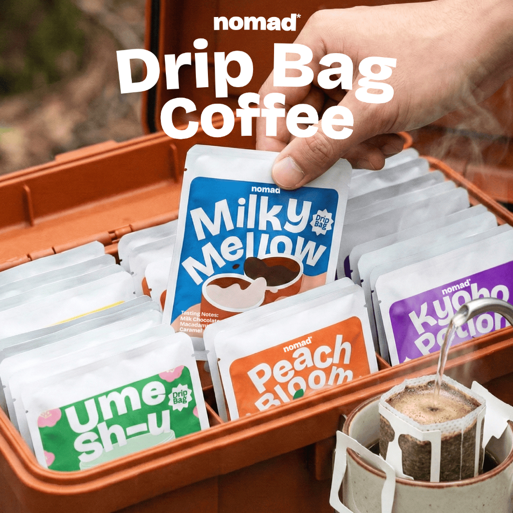 nomad* Drip Bag Coffee กาแฟดริปแบบซอง Specialty ดริปกาแฟ Arabica 100% บดใหม่วันต่อวัน ซอง 10g