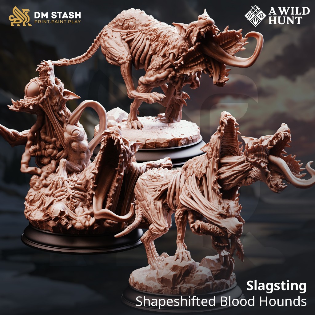 DM Stash - Slagsting - Shapeshifted Blood Hounds (A Wild Hunt)