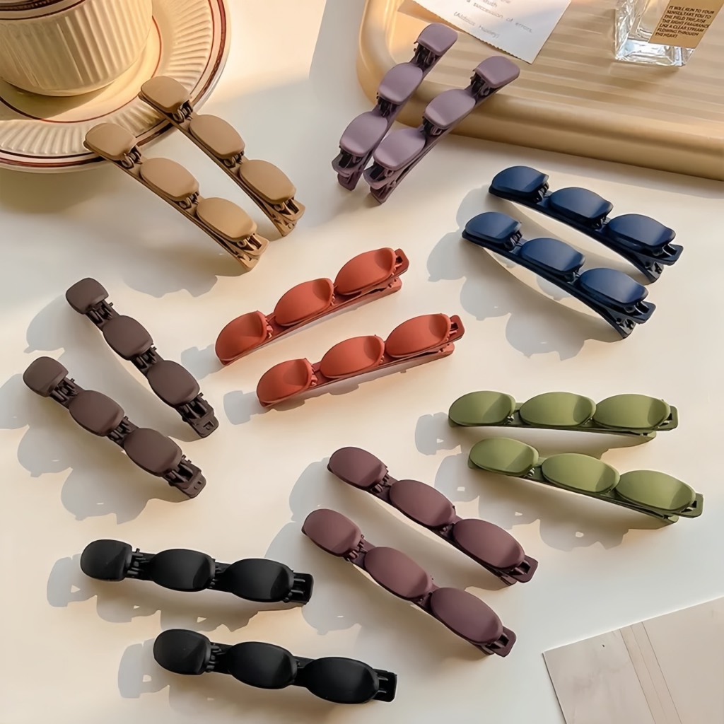 พร้อมส่ง!🇹🇭 ราคา/คู่ กิ๊บหวีถักผม เพิ่มวอลลุ่ม รุ่น Minimal Matte ยกโคนผมเพิ่มวอลลุ่ม จัดทรงง่ายหนีบแน่น เนื้องานเกาหลี