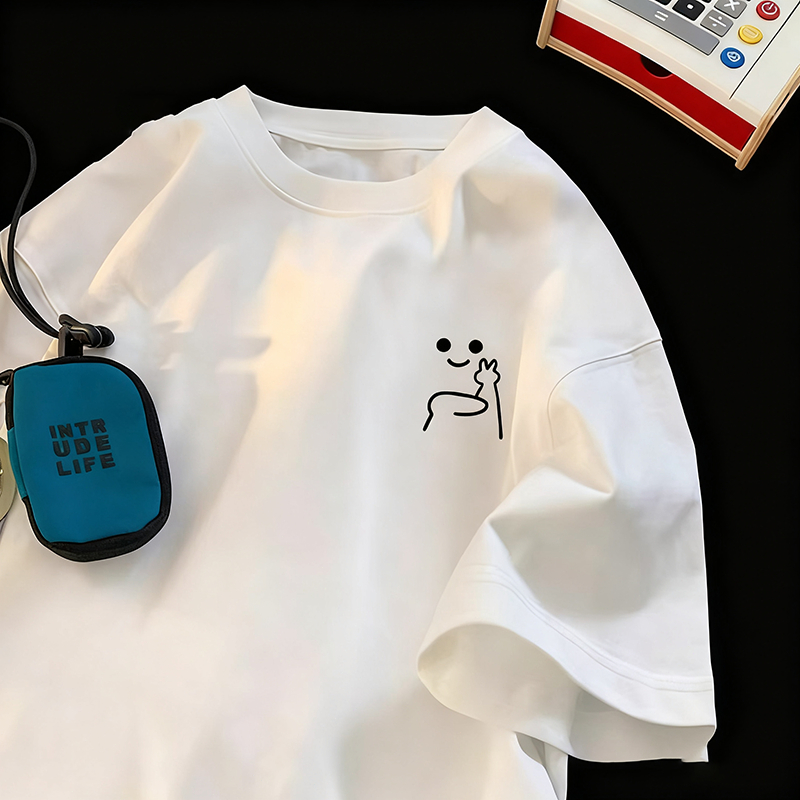 (จัดส่งในกรุงเทพฯ)เสื้อยืดแขนสั้น สีขาว t shirt เสื้อยืดคอกลม 11.30