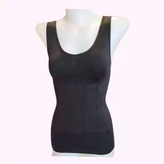 เสื้อ Onami Nano Well Double Dot สีดำ(เฉพาะเสื้อ) 1 ตัว เสื้อกล้ามกระชับสัดส่วน โอนามิของแท้ สำหรับสาวร่างอวบ