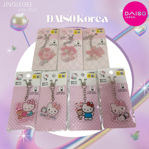 พวงกุญแจ Hello Kitty, Mymelody Daiso korea sanrioไดโซะเกาหลี