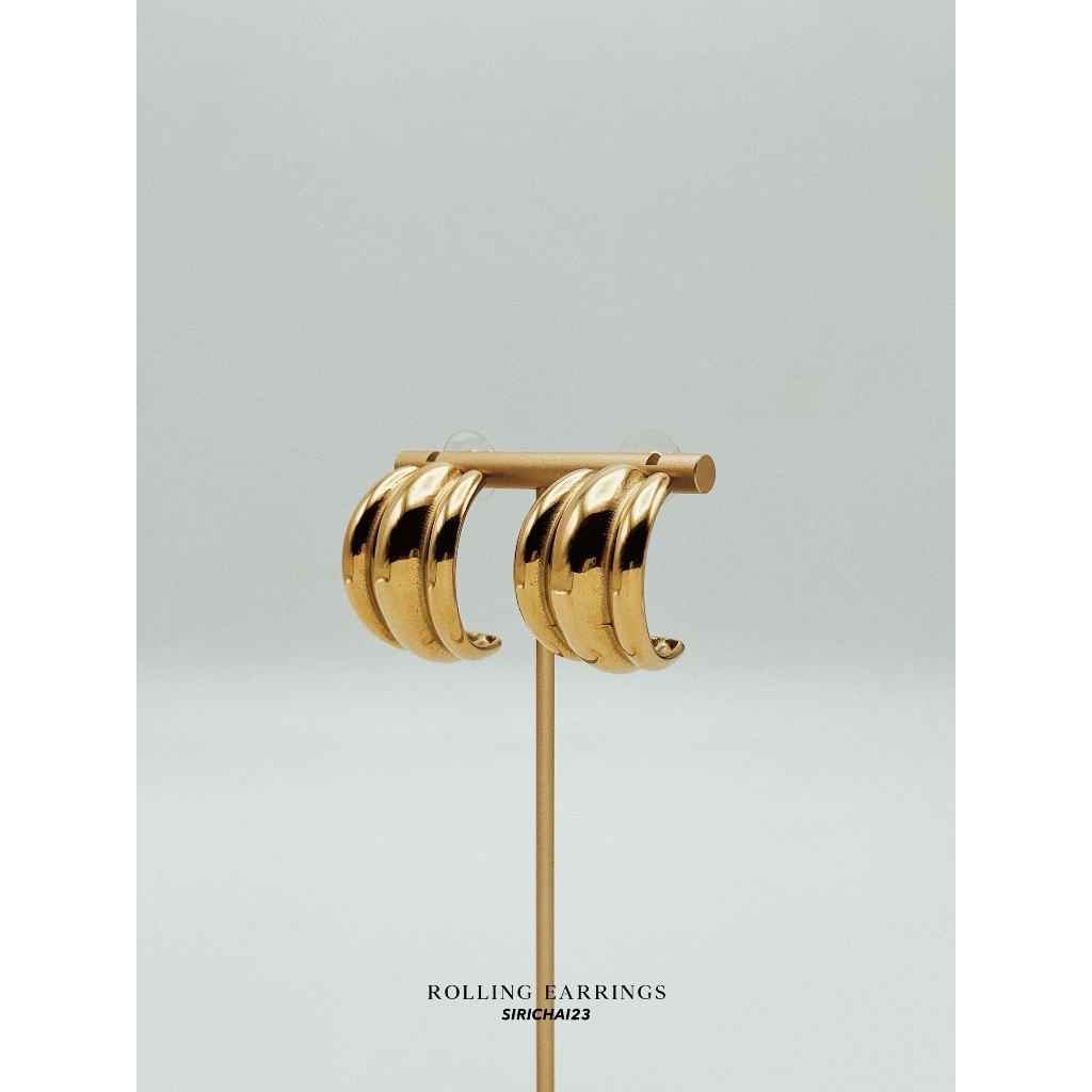 SIRICHAI23 ROLLING EARRINGS