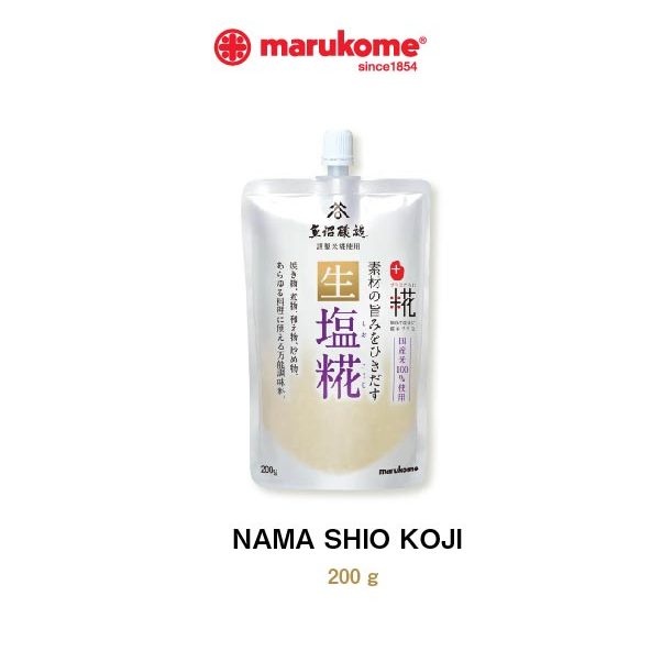 MARUKOME PLUS KOJI NAMA SHIO KOJI ซอสหมักและจิ้มในซองเดียว หรือใช้แทนเครื่องปรุงรส (เกลือ)