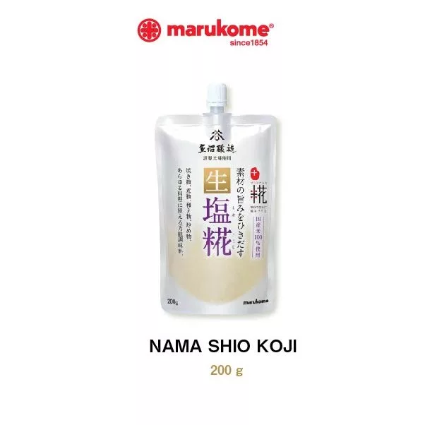 MARUKOME PLUS KOJI NAMA SHIO KOJI ซอสหมักและจิ้มในซองเดียว หรือใช้แทนเครื่องปรุงรส (เกลือ)