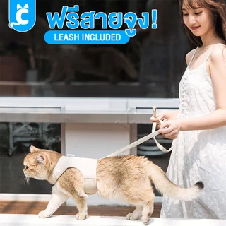 [ส่งฟรี🇹🇭] Duri เสื้อสายรัดอกแมว พร้อมสายจูง สายรัดอกสุนัข ระบายความร้อน Pet Harness CleverPet
