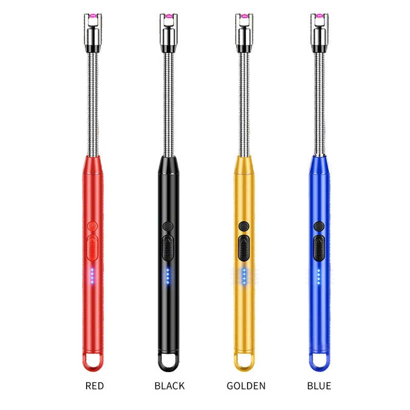【พร้อมส่ง】ปืนจุดไฟไฟฟ้า ชาร์จ USB ปรับ 360° ใช้งานมีลมก็ได้ ปลอดภัยไร้ก๊าซ สำหรับจุดเตาแก๊สและเทียน ราคา ถูกที่สุด ดีลบีเคเค แกลเลอรีภาพที่ 6