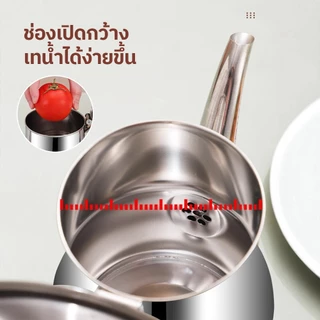 หม้อกรองน้ำมันพืช สแตนเลสหม้อเก็บน้ำมัน ขวดถังเก็บรั่วซึม 24oz、48oz、70oz มีฝาปิดและที่จับ กันรั่ว พร้อมตะแกรงกรอง ขายดี