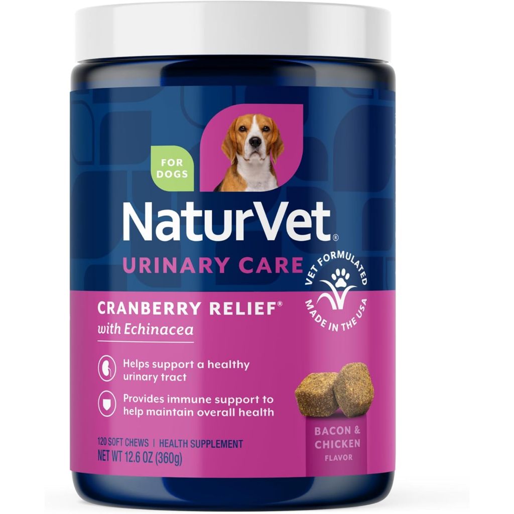 Naturvet Cranberry Relief Plus Dog เสริมระบบทางเดินปัสสาวะสุนัข กันโรคนิ่ว บำรุงไต เสริมภูมิสุนัข