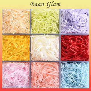 กระดาษเกล็ดสี 100g สำหรับใส่กล่องของขวัญ กันกระแทก+เพิ่มความ…