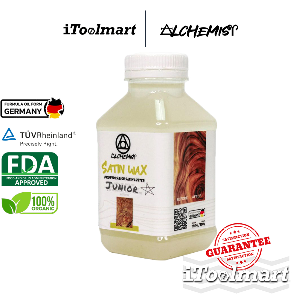 ALCHEMIST SATIN WAX JUNIOR น้ำยาเคลือบผิวไม้ ขนาด 150 ML.