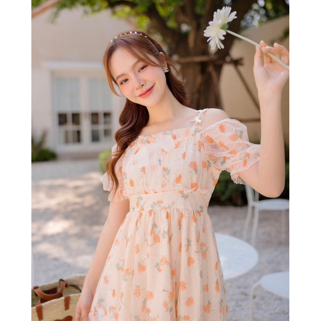 ส่งต่อ on.december25 - Tangerine girl dress ไซส์ S เดรสส้ม / midi dress