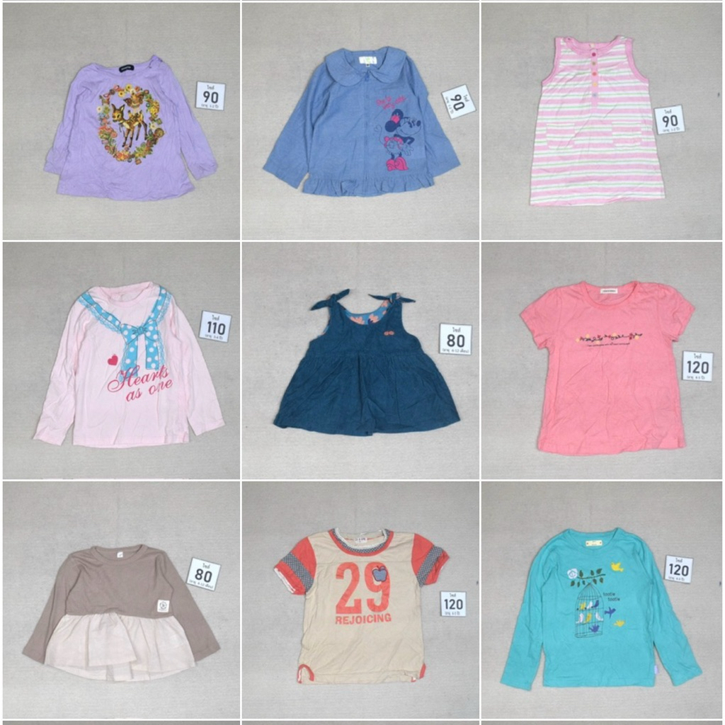 เสื้อผ้าเด็กผู้หญิง คนเล็ก ไซส์ 80-120 (EP.2)
