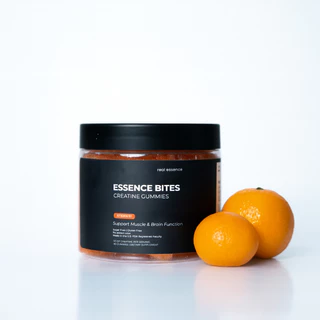 ครีเอทีนกัมมี่ของแท้ Creatine Gummies Essence Bites Sour Orange (real essence) รสส้มจี๊ด ตัวช่วยในการออกกำลังกาย