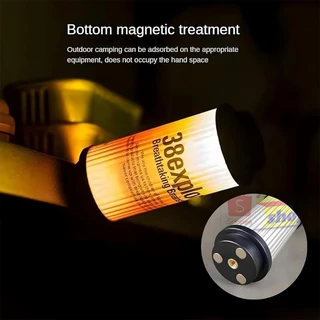 (1PCS) MINI RH38 CMMPING LIGHT ไฟฉายพกพา ไฟแคมป์ปิ้ง สว่างมาก ปรับได้ 5โหมดTYPE-C Rechargeable