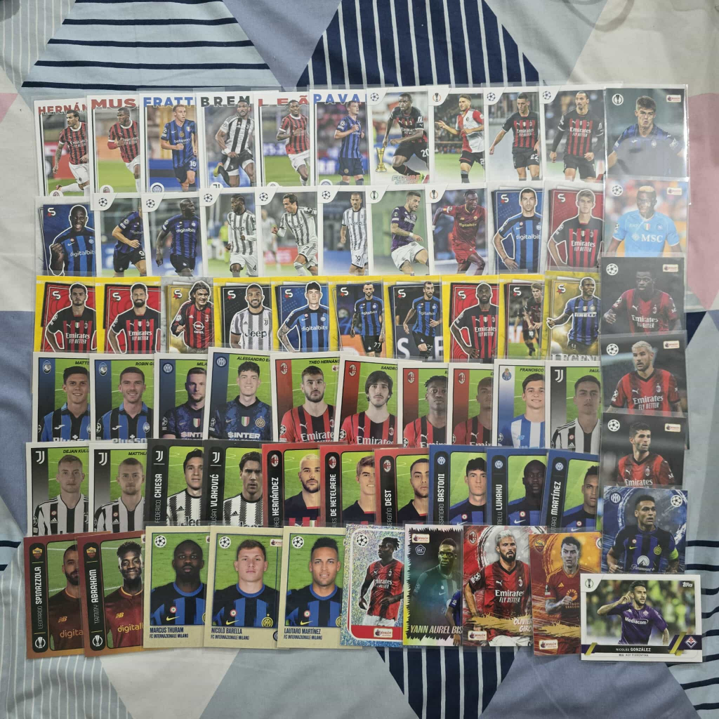 (ไม่ใช่ Chrome) Topps การ์ดนักบอล Merlin Herritage UCC Calcio Seria A Italy รวมทีม AC Inter Juventus Milan ส่งไวมาก