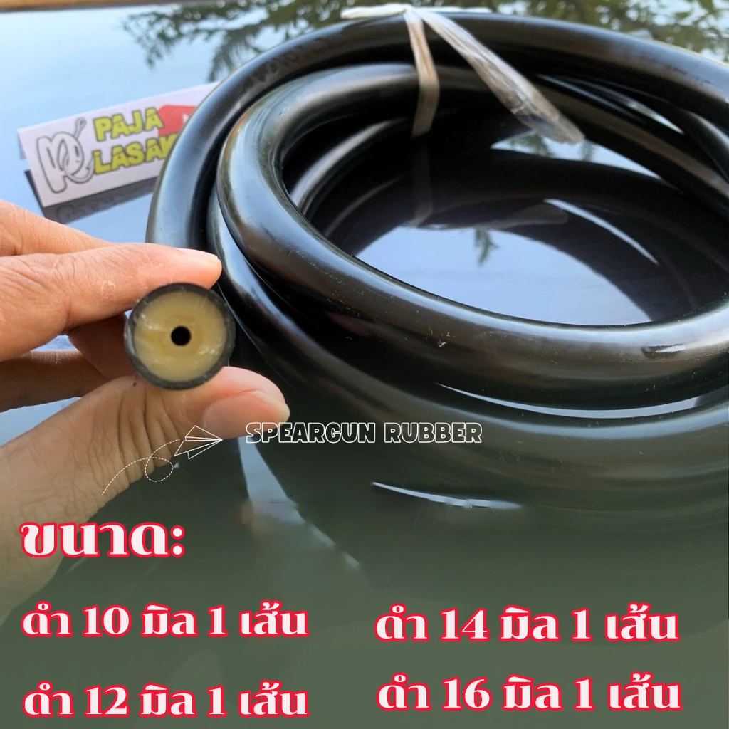 ยางแปซิฟิกขนาด ยาว1เมตร สายรัดปลาแบบยางขนาด 14 มม. – ออกแบบ 3 รูสำหรับใช้บนบกหรือใต้น้ำ Sport ให้แรงยืดหยุ่นง