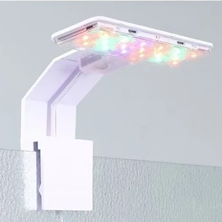 LED โคมไฟในตู้ปลา Mini ใช้ในตู้ไม้น้ำและตู้ปลา 7W บางและน้ำหนักเบา สามโหมดสี สำหรับตู้ปลาขนาดเล็ก USB Wide Clip Light