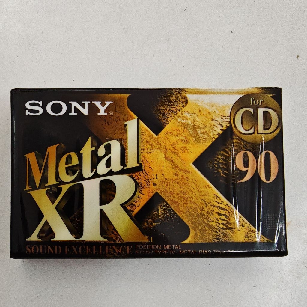 ม้วนเทปเปล่า SONY Metal XR 90 ในซีล