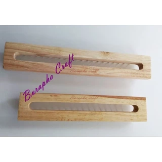 บล็อกไม้ถักผ้าพันคอ บล๊อกตะปู Easy Knitting Loom 16หลัก ตัวบล๊อกขัดเรียบ หัวเข็มตะปูกลมลื่นถักง่าย (ไม่รวมตะขอเกี่ยว)