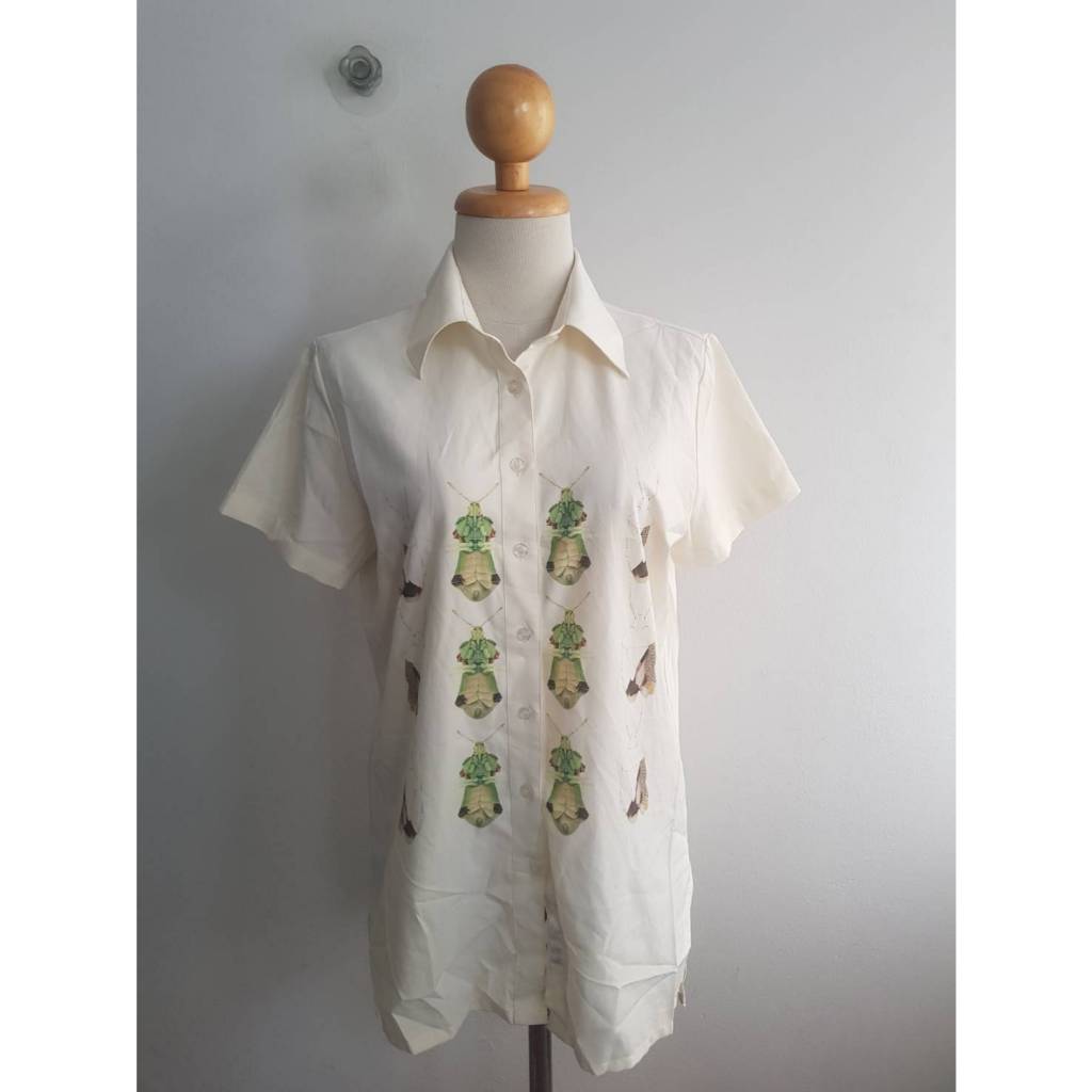 CLเสื้อโพลีลายแมลง 38/26