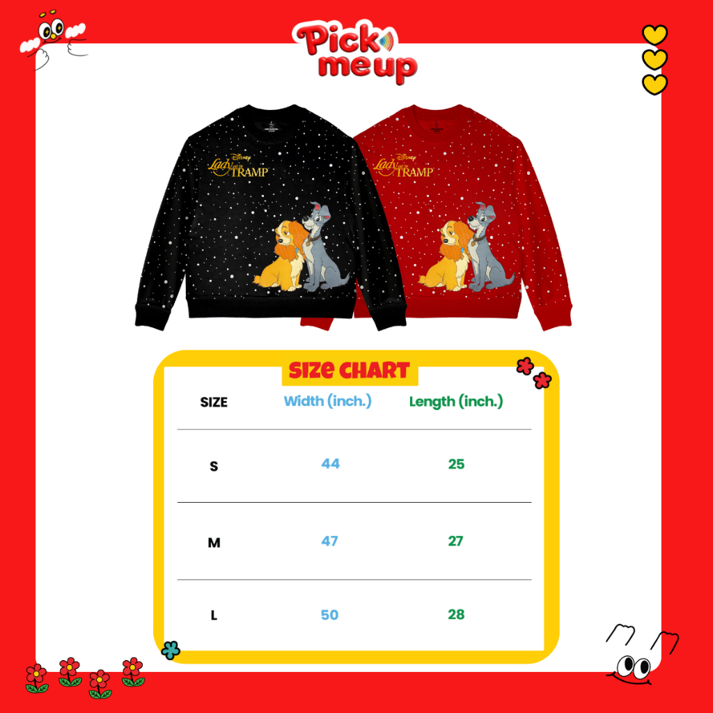 Pick Me Up เสื้อสเวตเตอร์พิมพ์ลาย Lady And The Tramp ลิขสิทธิ์ Disney - รูปที่ 7