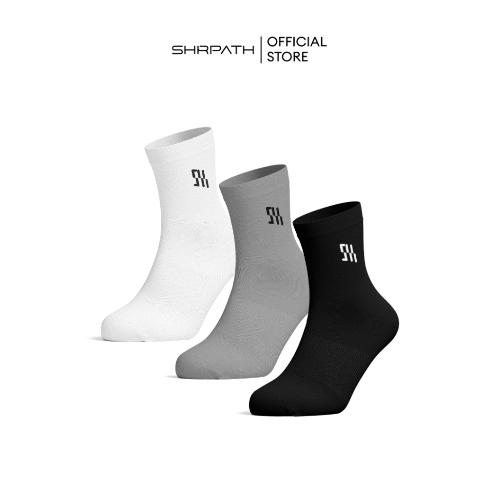 SHRPATH Running Socks SH3003 - ถุงเท้าข้อกลางสำหรับวิ่ง และออกกำลังกาย