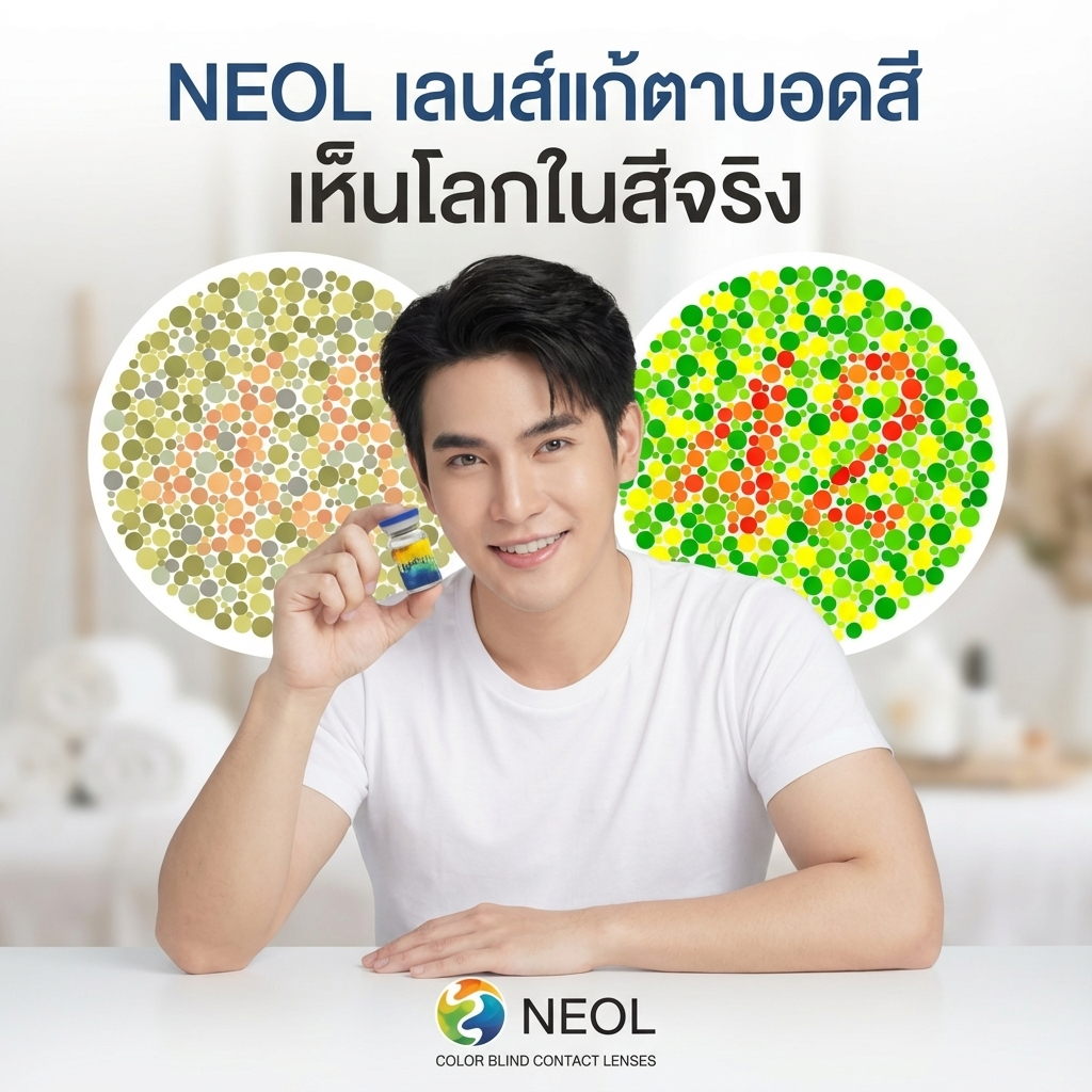 ตาบอดสี ​NEOL​ รายปี​ รับประกันชัด​ 100%