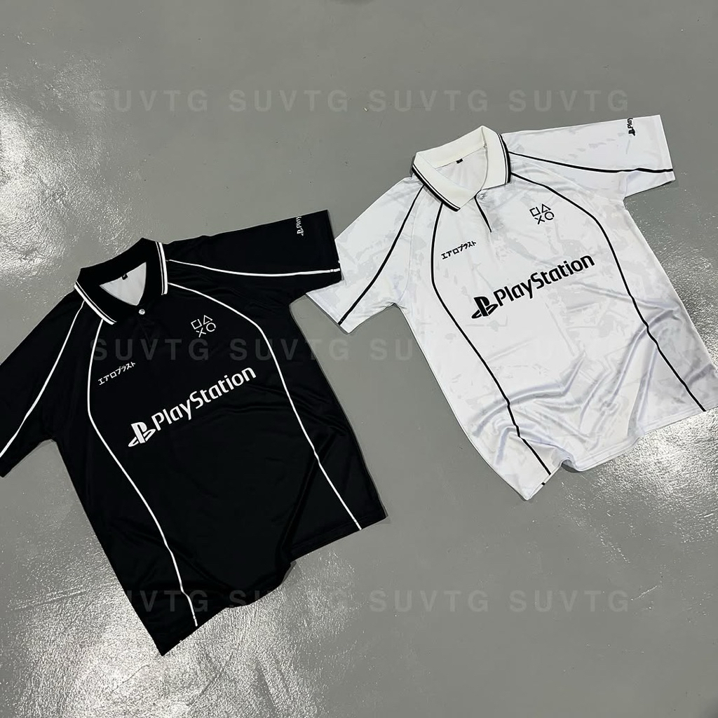 (PSO)เสื้อคอปก เสื้อพิมพ์ลาย สตรีทแฟชั่น เสื้อผู้ชาย กีฬา