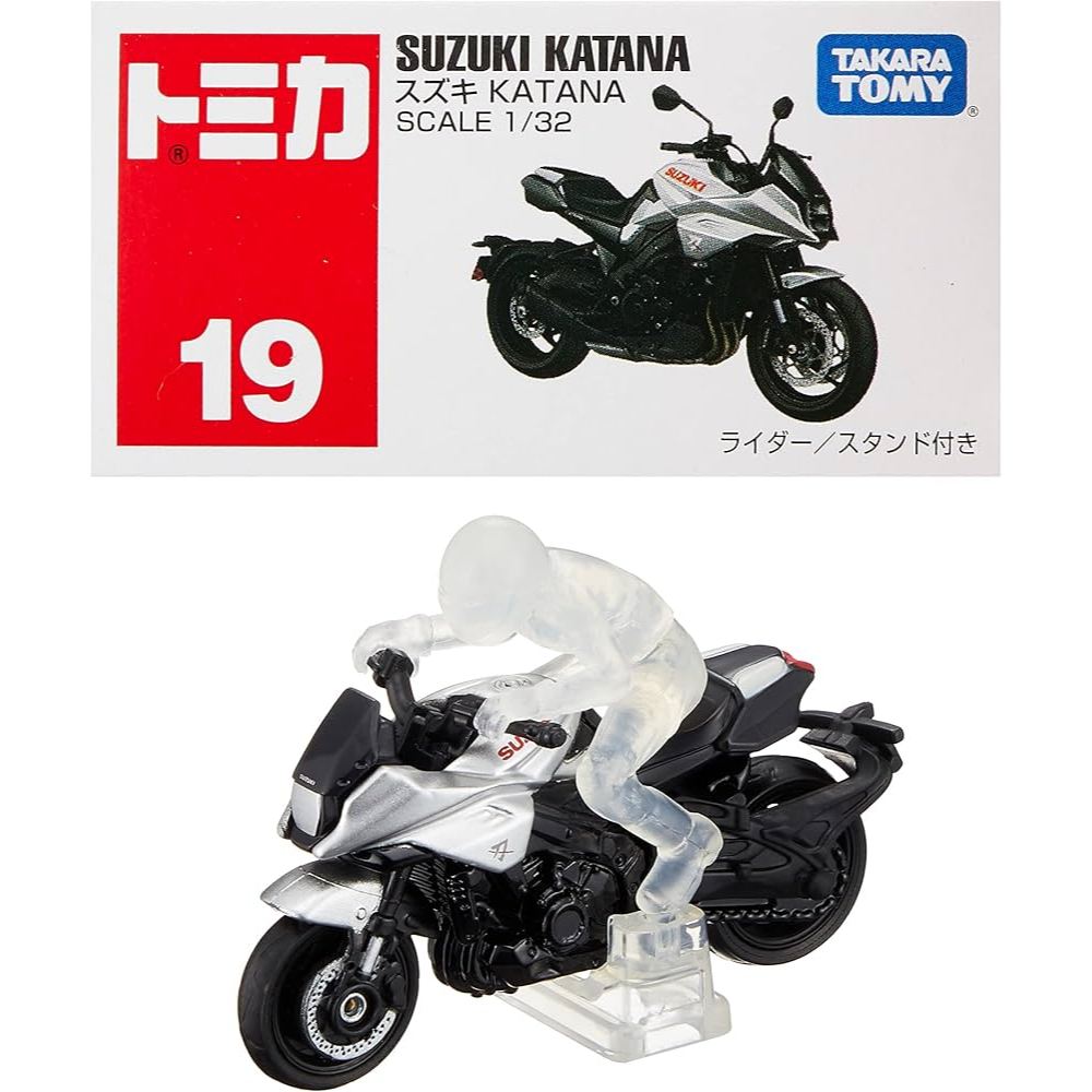 Suzuki Katana 1:32 Tomica No 19 diecast scale bike model