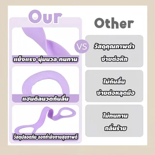 วงต้านทานโยคะ ยางยืดเลข 8 ที่จับกันลื่น เหนียว ยืดหยุ่นดี ไม่ขาดง่าย สําหรับออกกําลังกายที่บ้าน