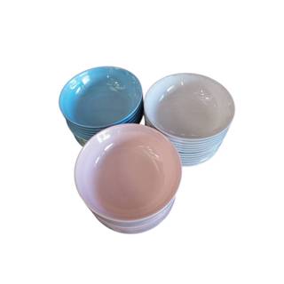 ถ้วยเมลามีน 6 นิ้วใบัว(แพนด้า) สีพื้น ยกโหล 12 ใบ