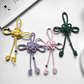 YYRSTUDIOX -Knot charms พวงกุญแจเชือกถัก ปมแห่งความโชคดี🧵