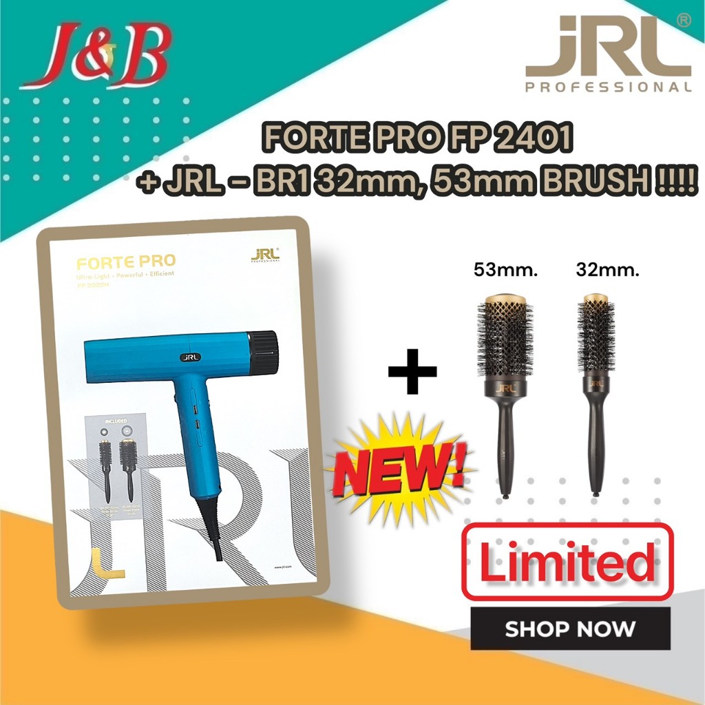 NEW‼️สีใหม่ล่าสุด JRL FORTE PRO DRYER FP 2401H (สีฟ้าคราม) ความเร็วมอเตอร์สูงถึง 100,000 รอบต่อนาที