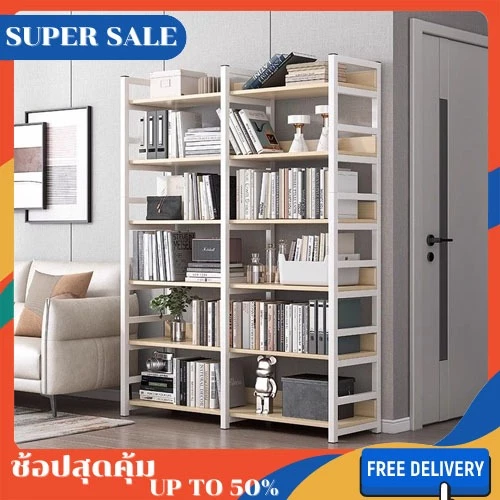 ชั้นวางของ เข้ากับบ้านสไตล์เรียบง่าย ไม้โครงเหล็ก จัดเก็บของได้หลากหลาย เเข็งเเรง รับน้ำหนักได้ดี