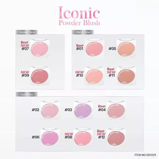(OD1325) odbo โอดีบีโอ ไอโคนิค พาวเดอร์ บลัช Iconic Powder Biush 4.2g