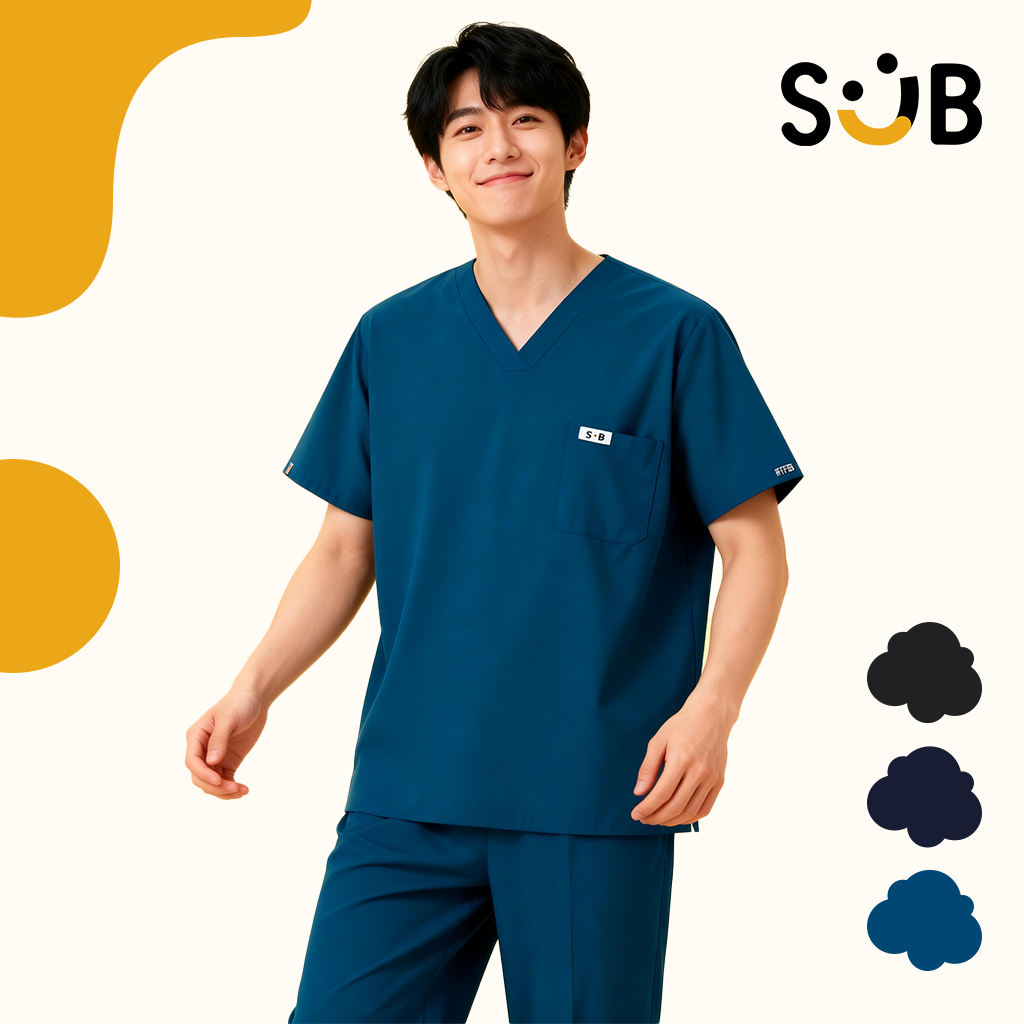 Subscrub – Happy Hue Collection (ชุดสครับ ชุดสครับชาย ชุดสครับหมอ) (ไม่รวมปักชื่อ)