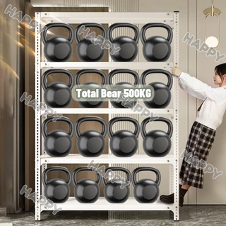 ZEEN ชั้นวางของเหล็ก ใหญ่ 3/4/5ชั้น เหล็ก รุ่นอัพเกรด+ปะเก็น+สกรู ปรับความสูงได แข็งแรง ทนทาน รับน้ำหนัก400กก