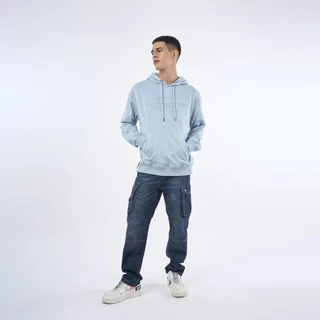 DAVIE JONES [BE FEARLESS] กางเกงคาร์โก้ผู้ชาย Relax Fit Cargo Pants สีกรม ดำ CO0087