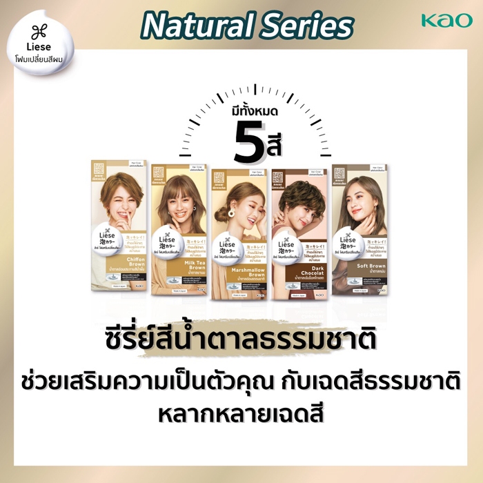 Liese Creamy Bubble Color ลิเซ่ ครีมมี่ บับเบิ้ล คัลเลอร์ โฟมเปลี่ยนสีผม ทำเองได้ง่ายๆ ให้สีผมดูมีประกายสม่ำเสมอ - รูปที่ 2