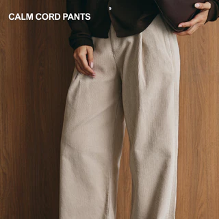EVERYDAY - Calm Cord Pants กางเกงขายาวกระบอกผ้าลูกฟูก (H)