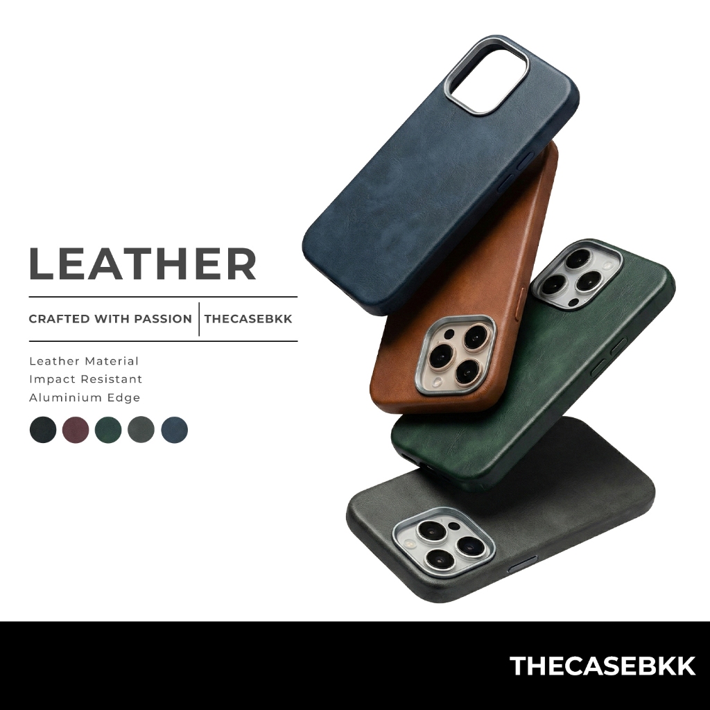Leather Design เคสไอโฟน เคสหนัง THECASEBKK เคสกันกระแทก iPhone Leather Case