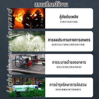 สายส่งน้ำ 1นิ้ว-3นิ้ว 20-100 เมตร (28Bars) แข็งแรง ทนทาน สายส่งPE หนาพิเศษ สายผ้าใบ แรงดันสูง สายดับเพลิง