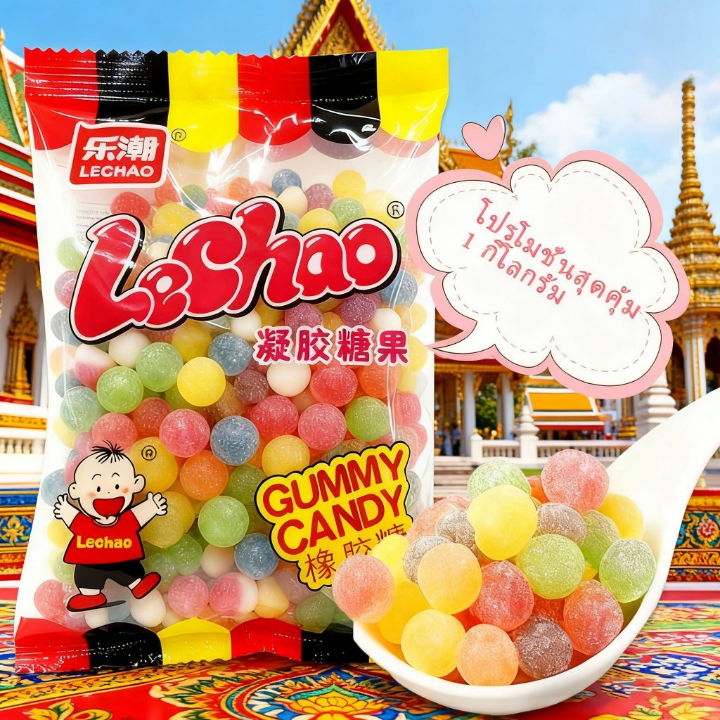 เห็ดที่มีสีสัน,ลูกอมเหนียว,บรรจุภัณฑ์ผสมรส 1000 กรัม,เห็ดหวาน,เด็กที่ชื่นชอบ（โรงงานขายตรง）