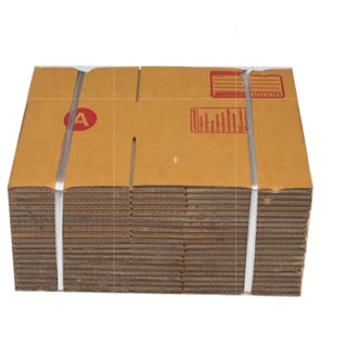กล่องไปรษณีย์ เบอร์ A ขนาด 14×20×6 ซม. กล่องพัสดุฝาชน แพ็ค 20 ใบ หนา 3 ชั้น แบบพิมพ์ ราคาส่ง พร้อมส่ง Qbox7 ล็อต 3356