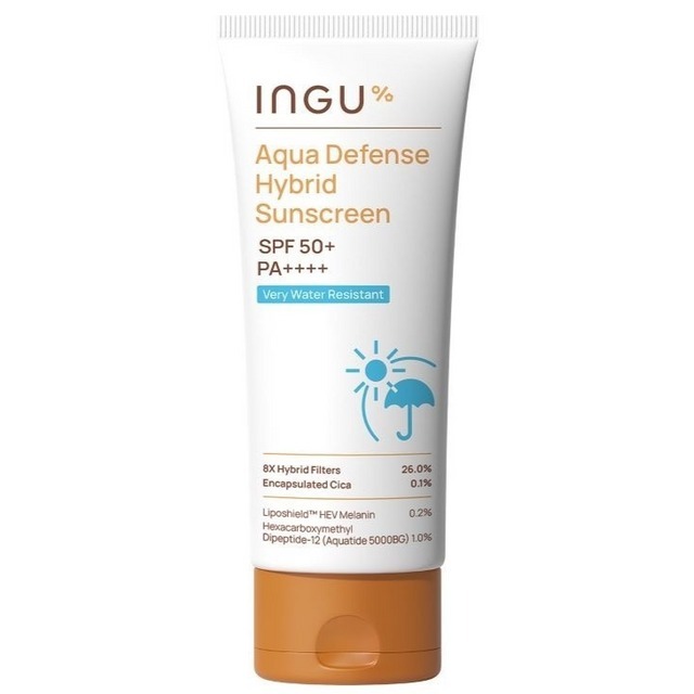 INGU - Aqua Defense Hybrid Sunscreen SPF 50+ PA++++ 70G อิงกุ กันแดดกันน้ำเนื้อบางเบา